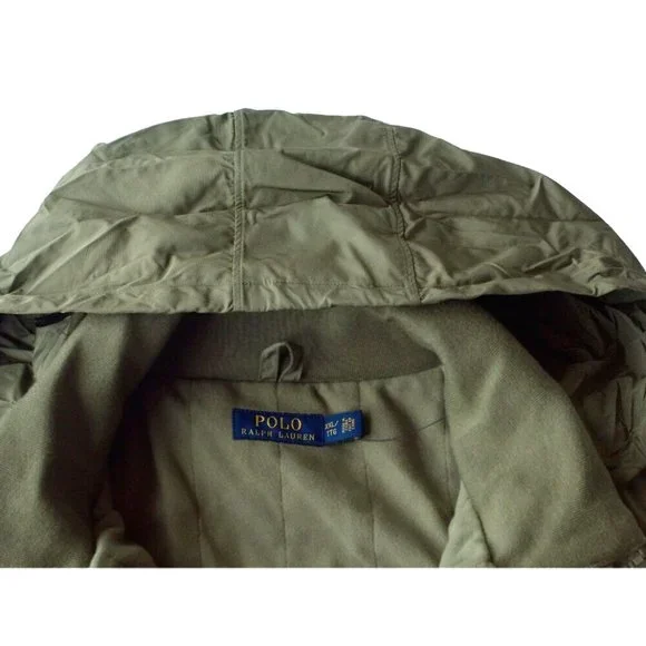 NEW Polo Ralph Lauren Perry Jacket! Olive GreenOrange Polo Player Fleece Lined